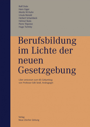 Berufsbildung im Lichte der neuen Gesetzgebung